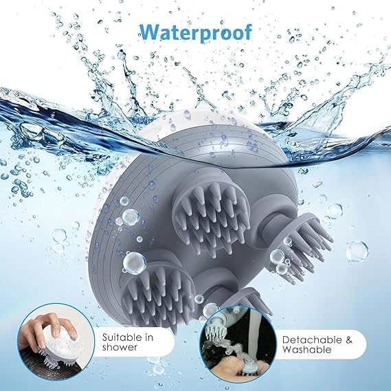 Electric Head,Scalp Massager| Rechargeable Head Kneading Massage Machine| 3 Speed Mode Handheld,Scalp Body Massager