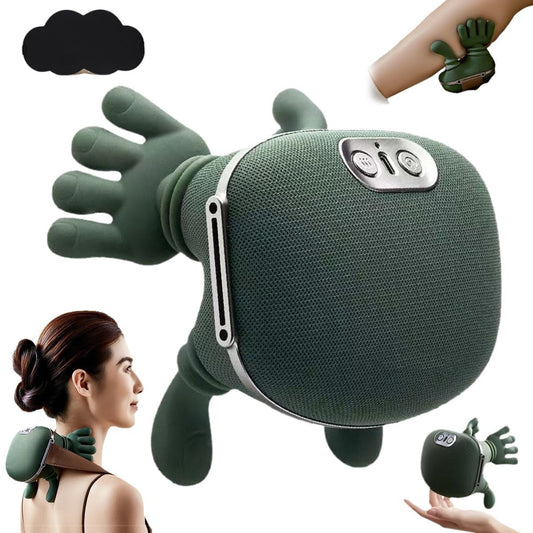 Heated Massager, Wireless Portable Shiatsu Neck, Back and Leg Massager